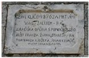 Napisna plosca na zvoniku