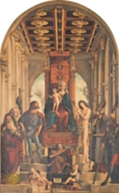 Vittore Carpaccio Marija z otrokom in svetniki