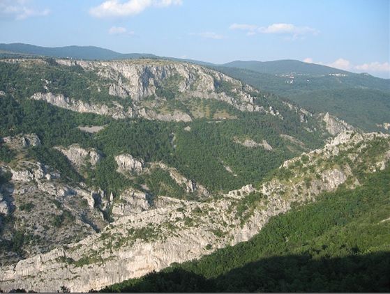 Pogled na dolino Glinščice