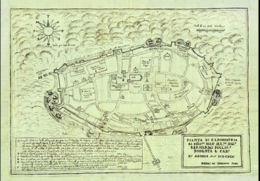 Giacomo Fino 1619 načrt mesta Koper